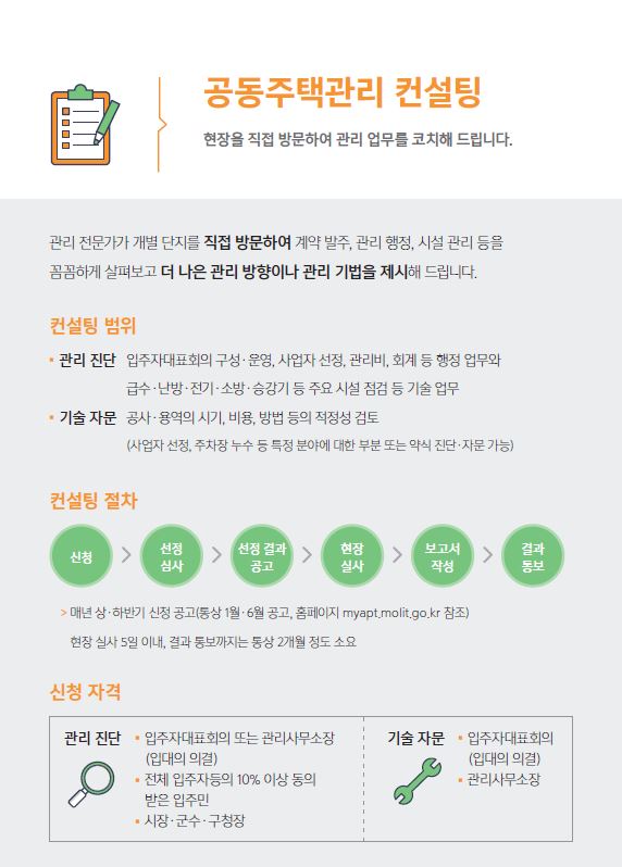 LH 공동주택 관리업무 컨설팅 서비스 안내의 2번째 이미지